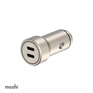 moshi QuikDuo-C 雙孔車用電源供應器(30W+20W) 朔月金