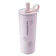 [星巴克]幸福達摩吸管蓋不鏽鋼TOGO冷水杯