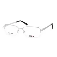 【大學眼鏡】GRIXE 輕量鈦合金 商務半框平光眼鏡1014-C3銀