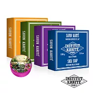 Institut Karite Paris巴黎乳油木皂100g-4入(牛奶+檸檬馬鞭草+薰衣草+蜂蜜杏仁)+100%巴黎乳油木果油10ml-叢林限量紀念款