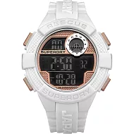 Superdry極度乾燥  活力進化運動電子腕錶-SYG193WRG