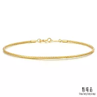 網路獨家款【點睛品】極簡細軟 18K黃色金手鍊