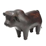 Omersa Angus Bull 安格斯黑牛 手工皮革凳（中）