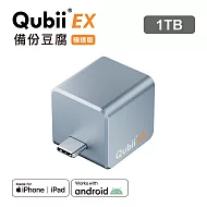 Maktar Qubii EX USB-C 極速版 備份豆腐 手機備份 內含記憶體 1TB  極光藍