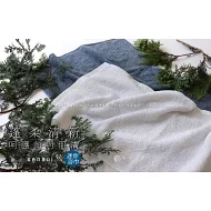 【日本桃雪】sensui Yu抗菌防臭檜木萃取精梳棉迷你浴巾 (煙燻藍)｜鈴木太太公司貨