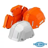日本 Toyo Safety Bloom II-防災用折疊安全帽/頭盔/護具(地震包必備) 橘色