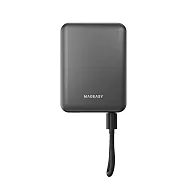 MAGEASY MagPower 二合一磁吸行動電源10000mAh (USB-C快充) 太空灰