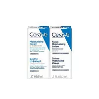 (贈品)【CeraVe適樂膚】明星修護組(全效超級修護乳 3ml+長效潤澤修護霜 5ml)