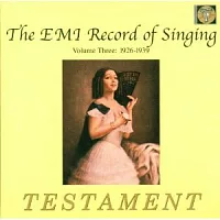 EMI 聲樂的藝術 Vol.3  1926-1939