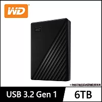 WD My Passport 6TB 2.5吋行動硬碟- 黑