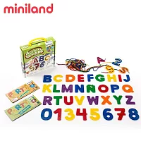 【西班牙miniland】數英筆順穿線串串樂