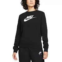 NIKE NSW CLUB FLC GX STD CREW 女長袖上衣-黑-DQ5833010 XL 黑色