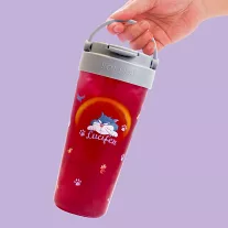 【HOUSUXI舒希】迪士尼魯斯佛系列-Tritan輕透舒吸杯(附彈跳吸管)