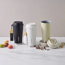 【美國康寧】Snapware 鋅light輕瓷保溫保冰按壓即飲隨行杯