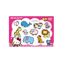 Hello Kitty可愛的動物嵌入拼圖