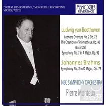 Monteux conduct Beethoven and Brahms / Monteux (2CD)