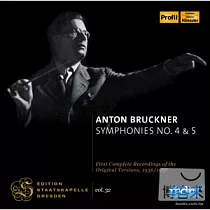Edition Staatskapelle Dresden Vol. 32─ BRUCKNER： Symphonies Nos. 4， "Romantic" and 5 / Bohm