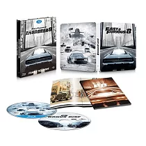 玩命關頭8雙碟限量鐵盒 (BD+DVD)