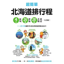 超簡單!北海道排行程：4大區域x 26條路線x200+食購遊宿一次串聯!1~2日行程讓新手或玩家都能輕鬆自由行 (電子書)
