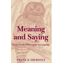 Meaning and Saying