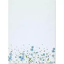 Blue Flowers Letter─perfect Stationary