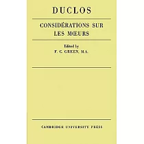 Considerations Sur Les Murs de Ce Siecle