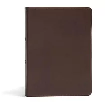 CSB She Reads Truth Bible， Brown Genuine Leather， Indexed
