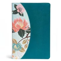 The Study Bible for Women： Christian Standard Bible， Teal Flowers， Leathertouch