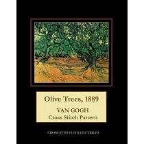 Olive Trees, 1889: Van Gogh Cross Stitch Pattern