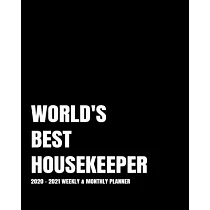 World’’s Best Housekeeper Planner： 2─Year 2020─ 2021 Productivity Journal Daily / Weekly Monthly Dated Calendar Year Goal Setting Planner Organizer Tra