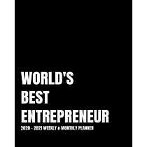 World’’s Best Entrepreneur Planner： 2─Year 2020─ 2021 Productivity Journal Daily / Weekly Monthly Dated Calendar Year Goal Setting Planner Organizer Tr