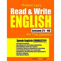 Preston Lee’’s Read & Write English Lesson 21 ─ 40 For Thai Speakers