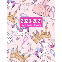 2020─2021 Two Year Planner： Trendy Calendar Year Vision Planner (January 2020 ─ December 2021) ─ Monthly and Weekly Schedule Organizer and Journal
