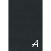 A： Initial Monogram Notebook A， A Monogram Journal A， A Monogram Notepad A， 100 Pages with Glossy Black Cover