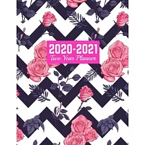 2020─2021 Two Year Planner： Trendy Calendar Year Vision Planner (January 2020 ─ December 2021) ─ Monthly and Weekly Schedule Organizer and Journal
