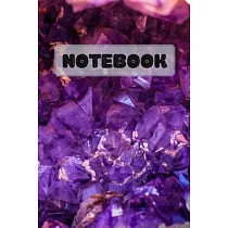 Notebook ─ Beautiful Amethyst Journal / Lined Notepad： 6x9" 120 Blank Lined Pages