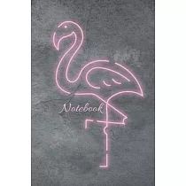 Notebook： flamingo Sketchbook for school/ Composition Notebook Winter Journal Diary Notes pink black/Gift Idea For Flamingo Love