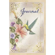 Journal： Beautiful Hummingbird Notebook Journal with Blank Lined Pages for Writing Diary Composition Book Nature Design Theme B