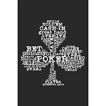 Poker Player Clubs： Notebook A5 Size， 6x9 inches， 120 lined Pages， Poker Face Casino Cards Card Game Clubs Wordcloud