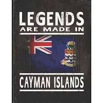 Legends Are Made In Cayman Islands： Customized Gift for Caymanian Coworker Undated Planner Daily Weekly Monthly Calendar Organizer Journal