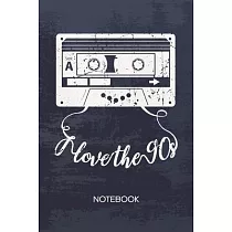 Bullet Dotted Journal： Nineties Kids Notebook Dotted Grid a5 6x9 120 Pages ─ 90s Cassette Tape Planner I Love The 90s Diary Nineties Disco ─