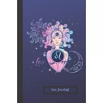 Leo Journal： Planner and Brain Map Diary： Gift Astrology Zodiac Sun Sign Notebook