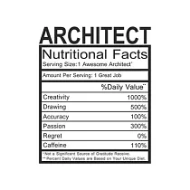 Architect： Architect Gift ─ Funny Notebook Journal Featuring Nutritional Facts About Architects
