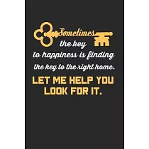 Realtor Notebook ─ Seller Agent Journal Planner： Real Estate Salesperson Organizer For Men Women Dot Grid