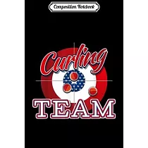 Composition Notebook： Support Curling Sports Team Funny Ice Lover Gift Journal/Notebook Blank Lined Ruled 6x9 100 Pages