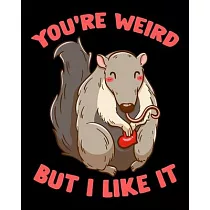 You’’re Weird But I Like It： Adorable You’’re Weird But I Like It Cute Anteater Animal 2020─2021 Weekly Planner & Gratitude Journal (110 Pages， 8" x