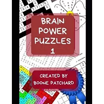 Brain Power Puzzles： Activity Book of Word Searches， Sudoku， Math Puzzles， Hidden Words， Anagrams， Scrambled Words， Codes， Riddles， Trivia，