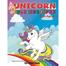 Unicorn coloring book for kids ages 4─8 us edition： Magical Unicorn Coloring Books for Girls， Toddlers & Kids Ages 1， 2， 3， 4， 5， 6， 7， 8 !