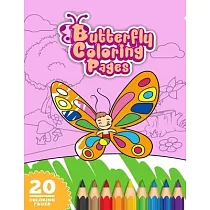 Butterfly Coloring Pages： 8x11.5" Coloring Book For Kids