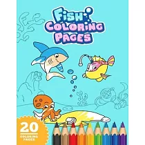 Fish Coloring Pages ─ 8.5x11" Coloring Book For Kids
